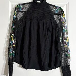 Ban Jara Black Sheer Blouse